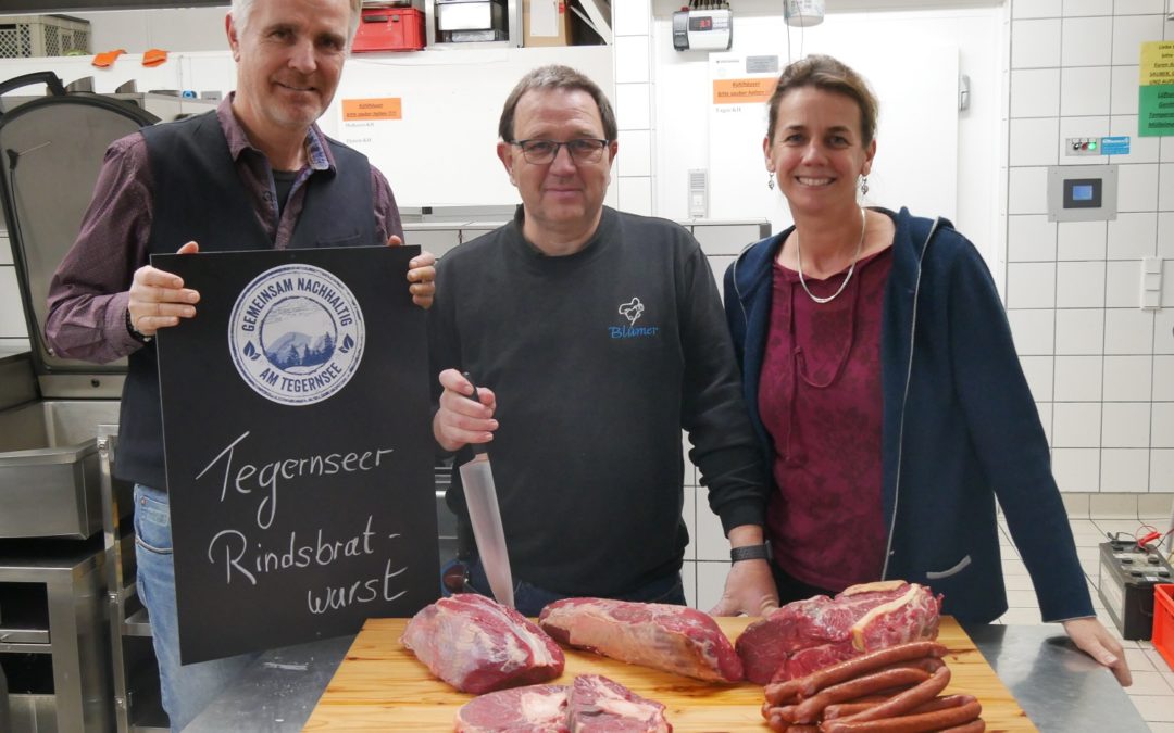 Rindsbratwurst mit Fleisch vom Biohof am Seeadvent