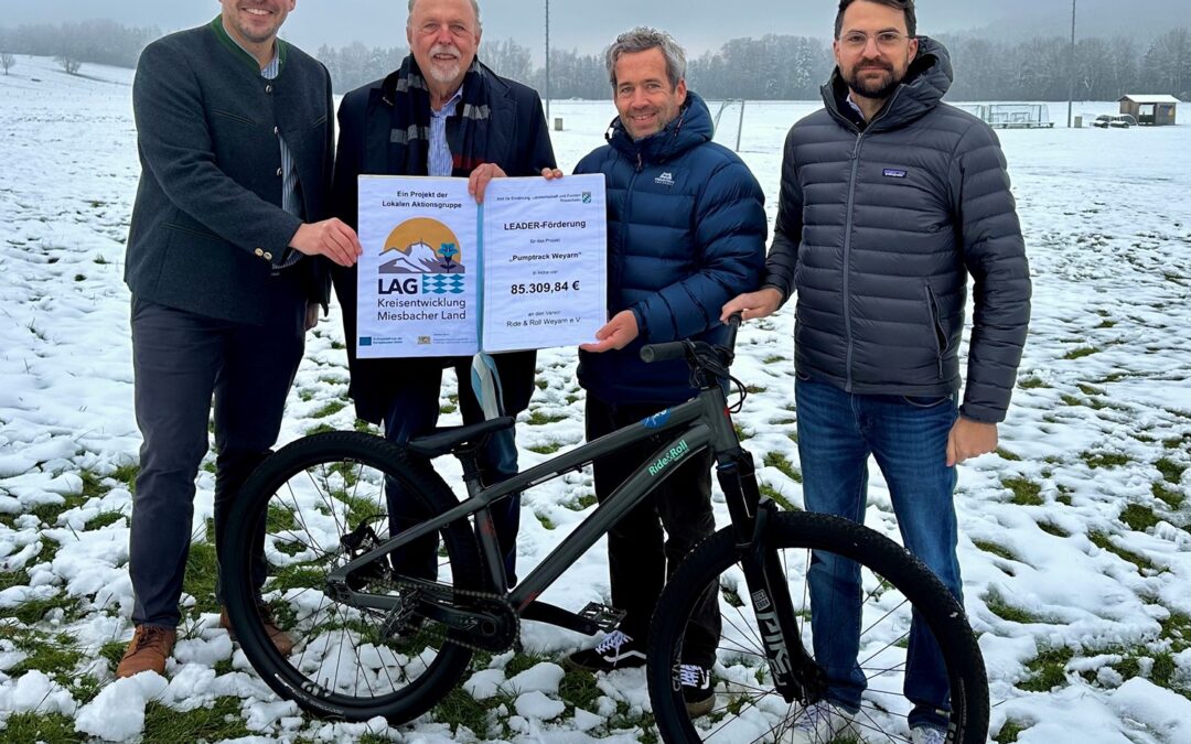 LEADER Zuwendungsbescheid für das Projekt „Pumptrack Weyarn“